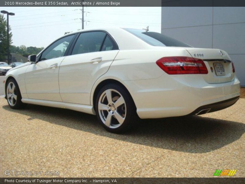 Arctic White / Almond Beige 2010 Mercedes-Benz E 350 Sedan