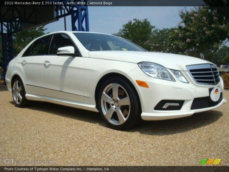 Arctic White / Almond Beige 2010 Mercedes-Benz E 350 Sedan
