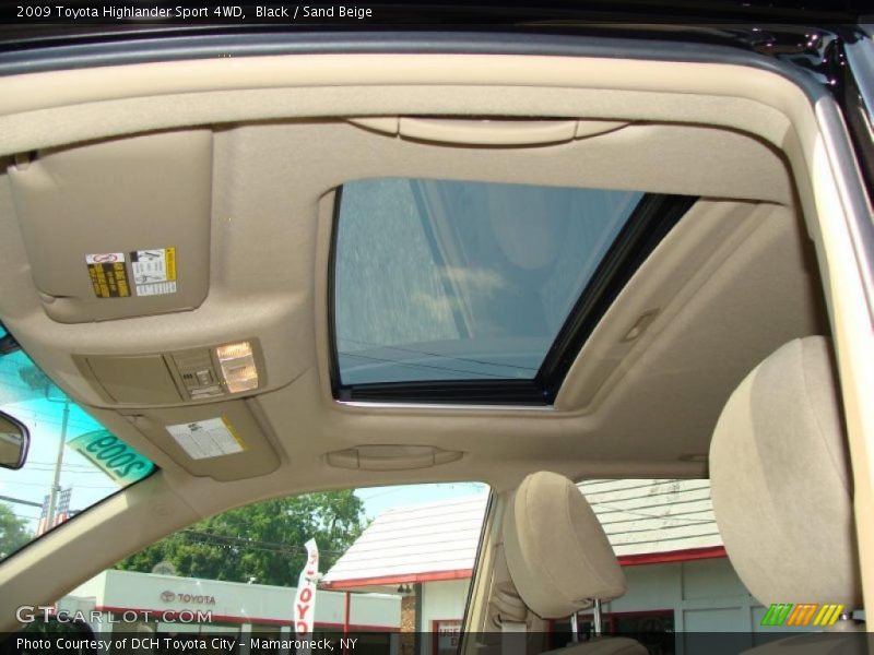 Black / Sand Beige 2009 Toyota Highlander Sport 4WD