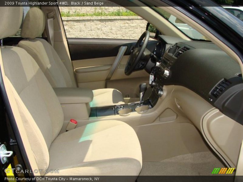 Black / Sand Beige 2009 Toyota Highlander Sport 4WD