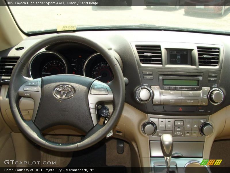 Black / Sand Beige 2009 Toyota Highlander Sport 4WD