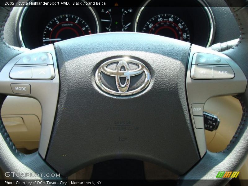 Black / Sand Beige 2009 Toyota Highlander Sport 4WD