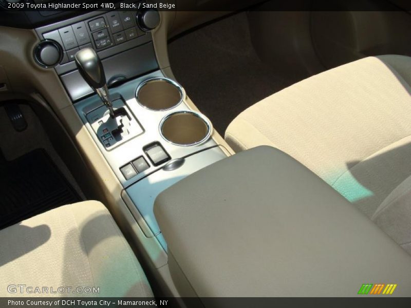 Black / Sand Beige 2009 Toyota Highlander Sport 4WD