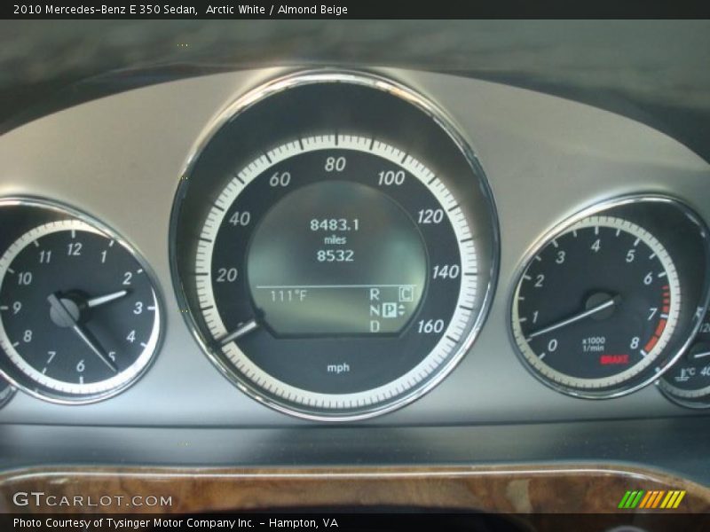 Arctic White / Almond Beige 2010 Mercedes-Benz E 350 Sedan