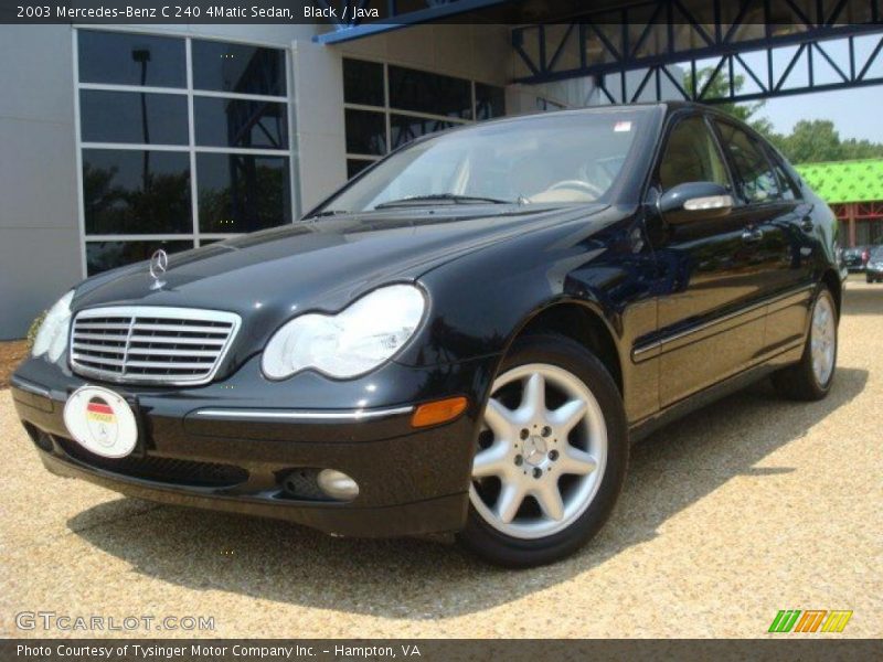 Black / Java 2003 Mercedes-Benz C 240 4Matic Sedan