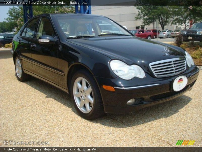 Black / Java 2003 Mercedes-Benz C 240 4Matic Sedan