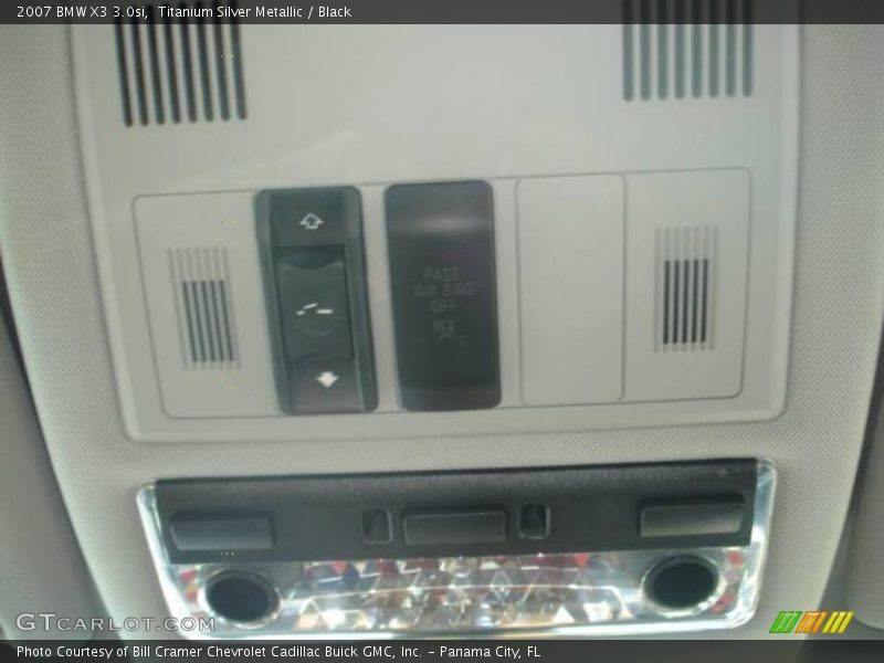 Titanium Silver Metallic / Black 2007 BMW X3 3.0si