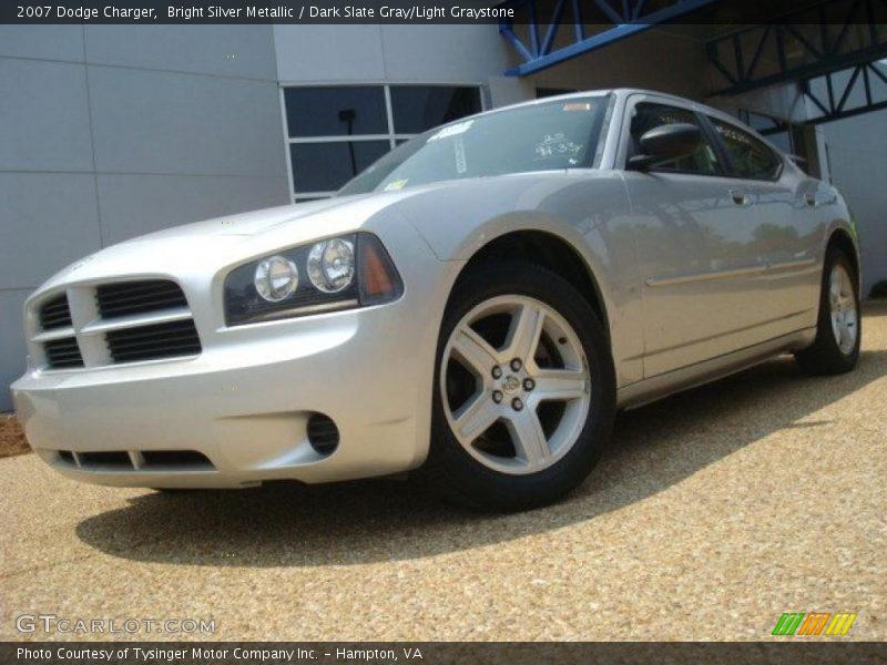 Bright Silver Metallic / Dark Slate Gray/Light Graystone 2007 Dodge Charger
