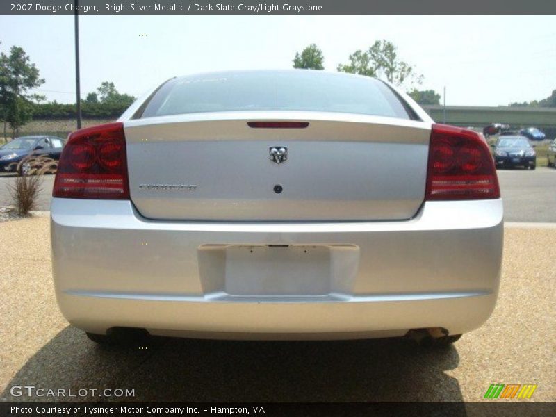 Bright Silver Metallic / Dark Slate Gray/Light Graystone 2007 Dodge Charger