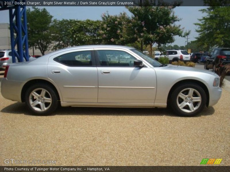 Bright Silver Metallic / Dark Slate Gray/Light Graystone 2007 Dodge Charger