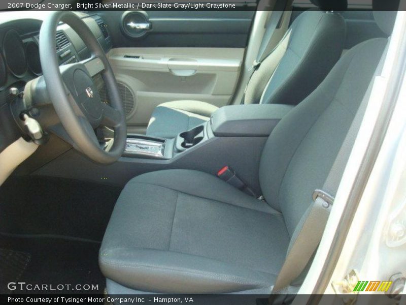 Bright Silver Metallic / Dark Slate Gray/Light Graystone 2007 Dodge Charger