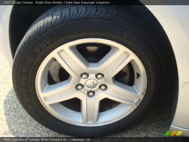 Bright Silver Metallic / Dark Slate Gray/Light Graystone 2007 Dodge Charger