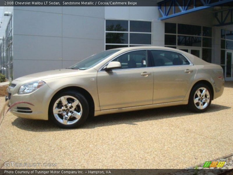 Sandstone Metallic / Cocoa/Cashmere Beige 2008 Chevrolet Malibu LT Sedan