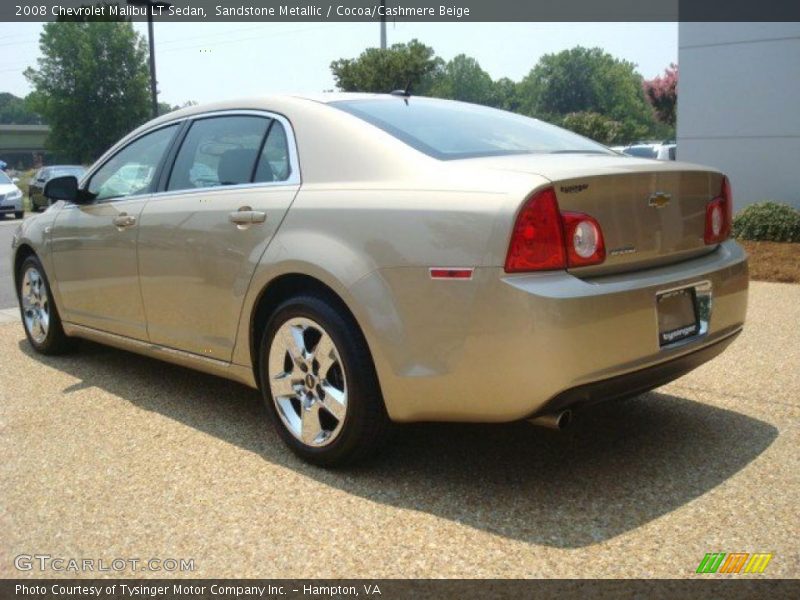Sandstone Metallic / Cocoa/Cashmere Beige 2008 Chevrolet Malibu LT Sedan