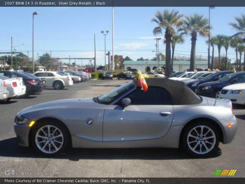 Silver Grey Metallic / Black 2007 BMW Z4 3.0i Roadster