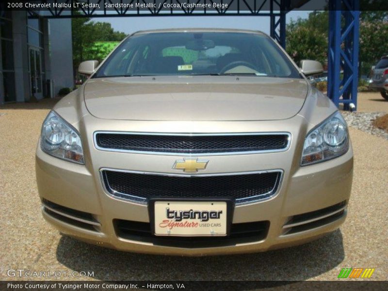 Sandstone Metallic / Cocoa/Cashmere Beige 2008 Chevrolet Malibu LT Sedan