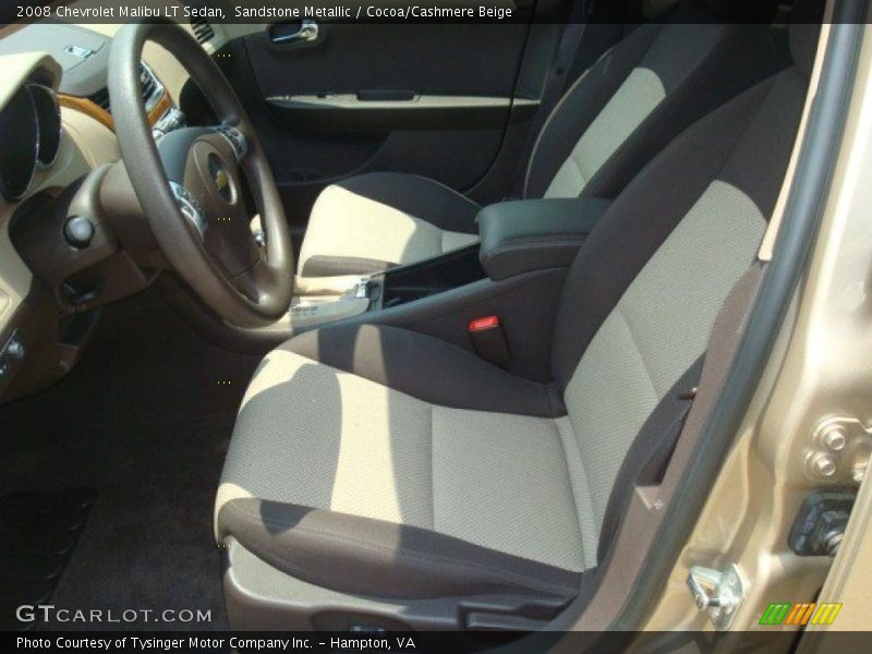 Sandstone Metallic / Cocoa/Cashmere Beige 2008 Chevrolet Malibu LT Sedan