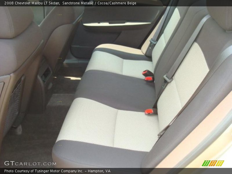 Sandstone Metallic / Cocoa/Cashmere Beige 2008 Chevrolet Malibu LT Sedan