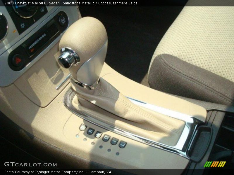 Sandstone Metallic / Cocoa/Cashmere Beige 2008 Chevrolet Malibu LT Sedan