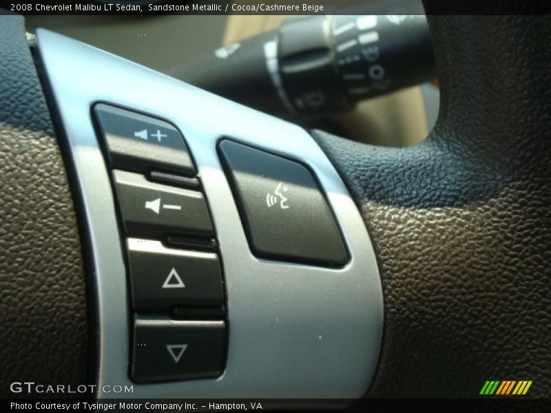 Sandstone Metallic / Cocoa/Cashmere Beige 2008 Chevrolet Malibu LT Sedan