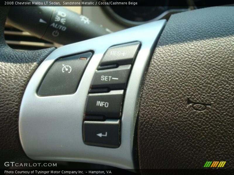 Sandstone Metallic / Cocoa/Cashmere Beige 2008 Chevrolet Malibu LT Sedan