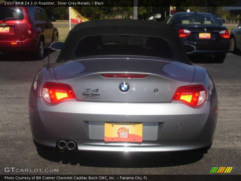 Silver Grey Metallic / Black 2007 BMW Z4 3.0i Roadster