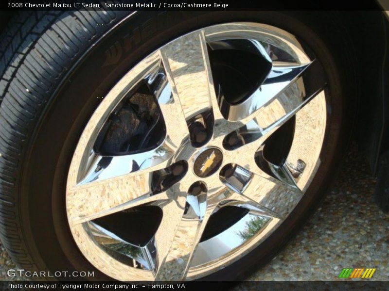 Sandstone Metallic / Cocoa/Cashmere Beige 2008 Chevrolet Malibu LT Sedan