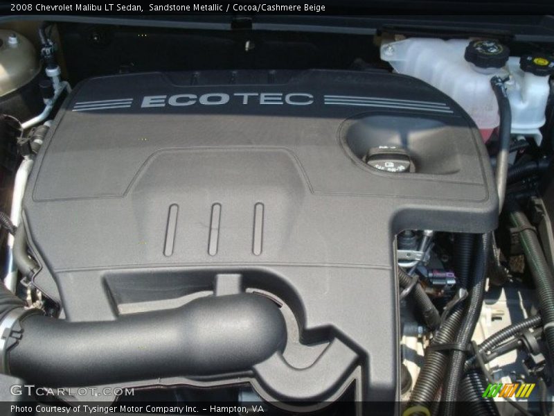 Sandstone Metallic / Cocoa/Cashmere Beige 2008 Chevrolet Malibu LT Sedan