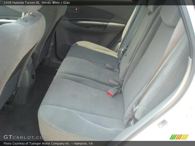 Nordic White / Gray 2008 Hyundai Tucson SE