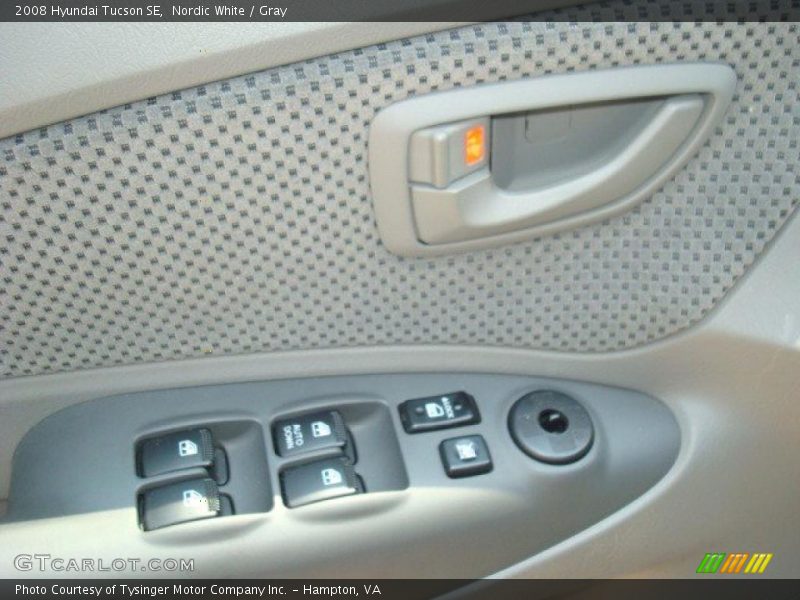 Nordic White / Gray 2008 Hyundai Tucson SE