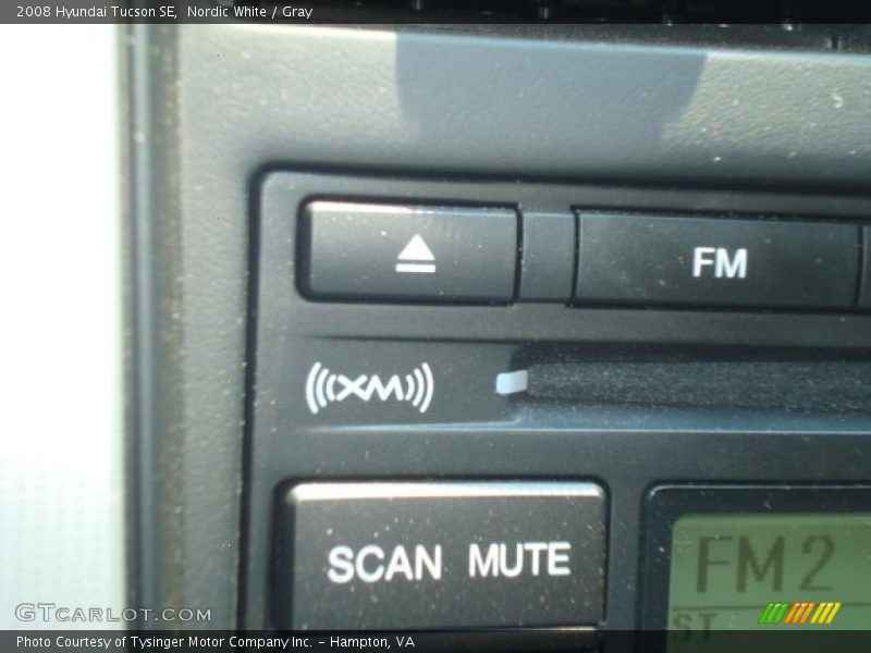 Nordic White / Gray 2008 Hyundai Tucson SE