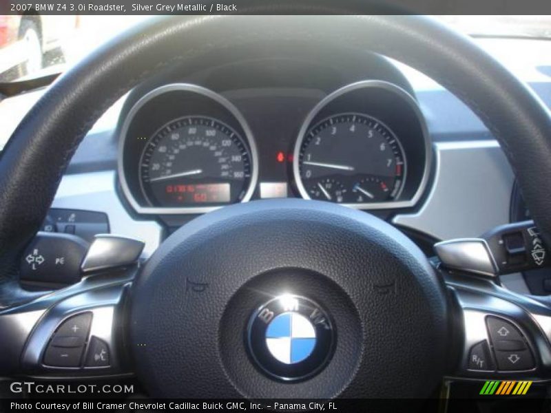 Silver Grey Metallic / Black 2007 BMW Z4 3.0i Roadster
