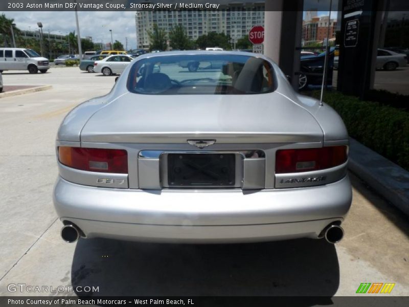 Stronsay Silver / Medium Gray 2003 Aston Martin DB7 Vantage Coupe