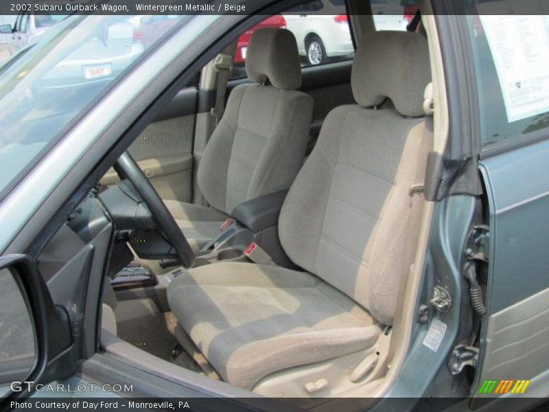 Wintergreen Metallic / Beige 2002 Subaru Outback Wagon