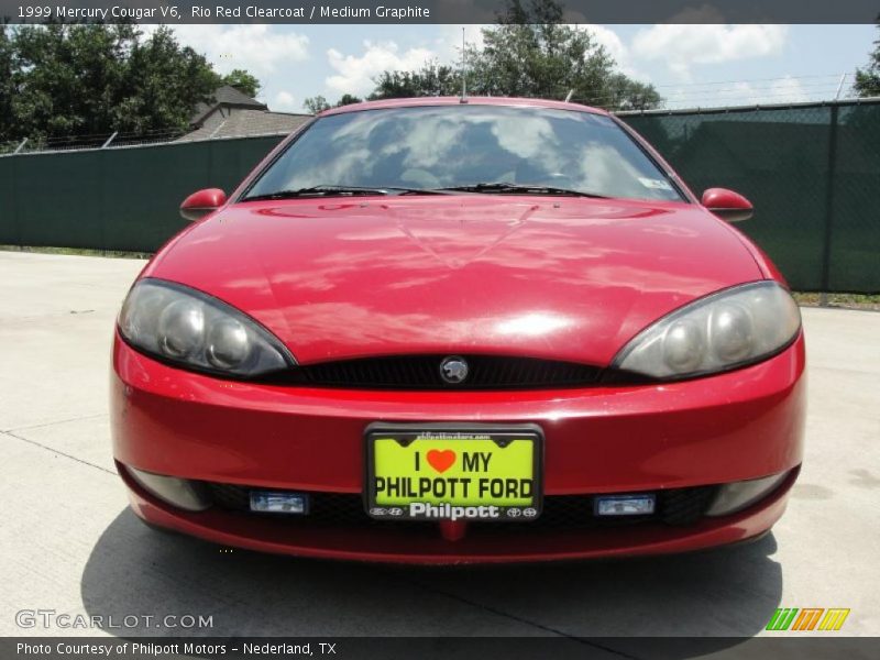 Rio Red Clearcoat / Medium Graphite 1999 Mercury Cougar V6