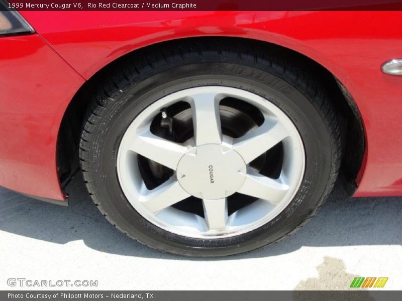 Rio Red Clearcoat / Medium Graphite 1999 Mercury Cougar V6