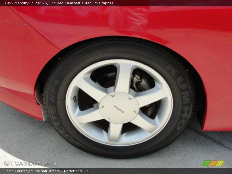 Rio Red Clearcoat / Medium Graphite 1999 Mercury Cougar V6