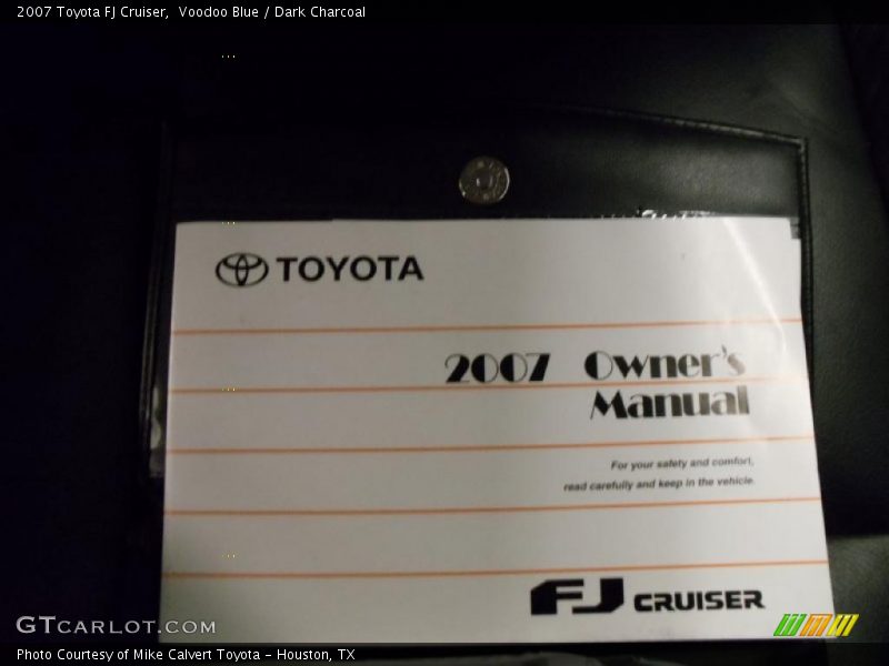 Voodoo Blue / Dark Charcoal 2007 Toyota FJ Cruiser