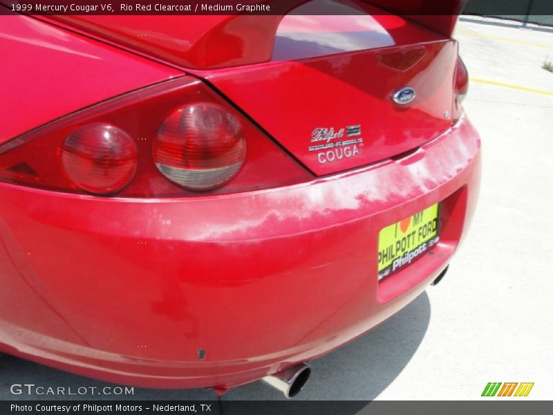 Rio Red Clearcoat / Medium Graphite 1999 Mercury Cougar V6