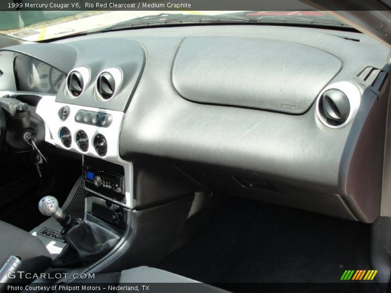 Rio Red Clearcoat / Medium Graphite 1999 Mercury Cougar V6