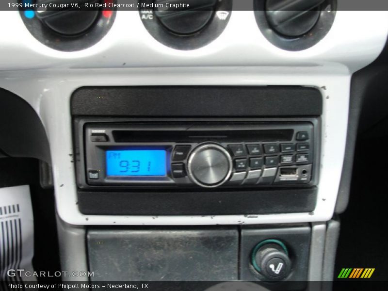 Rio Red Clearcoat / Medium Graphite 1999 Mercury Cougar V6