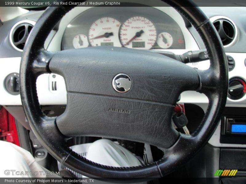 Rio Red Clearcoat / Medium Graphite 1999 Mercury Cougar V6