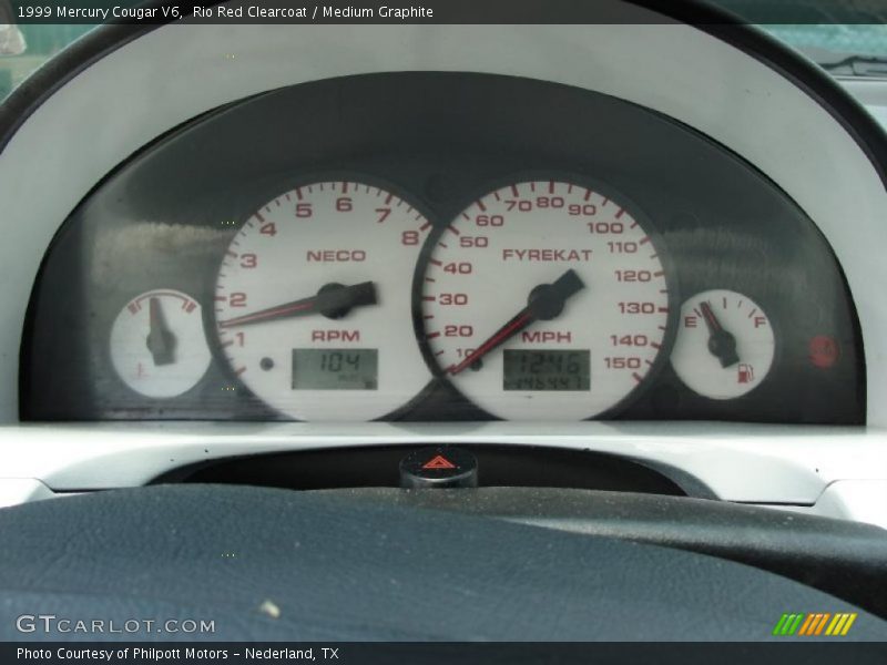 Rio Red Clearcoat / Medium Graphite 1999 Mercury Cougar V6