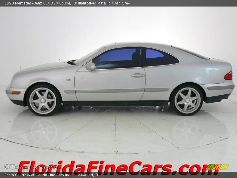 Brilliant Silver Metallic / Ash Grey 1998 Mercedes-Benz CLK 320 Coupe