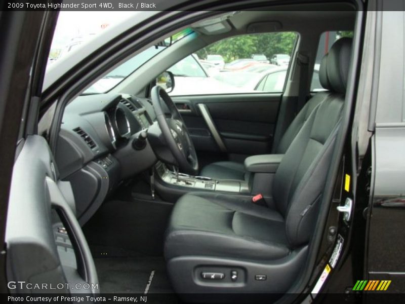 Black / Black 2009 Toyota Highlander Sport 4WD