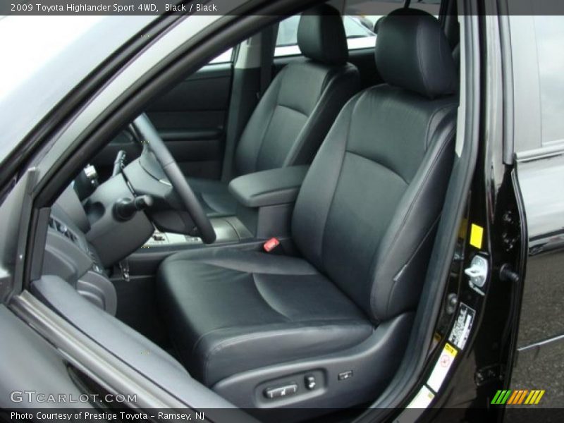 Black / Black 2009 Toyota Highlander Sport 4WD