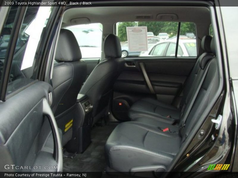 Black / Black 2009 Toyota Highlander Sport 4WD