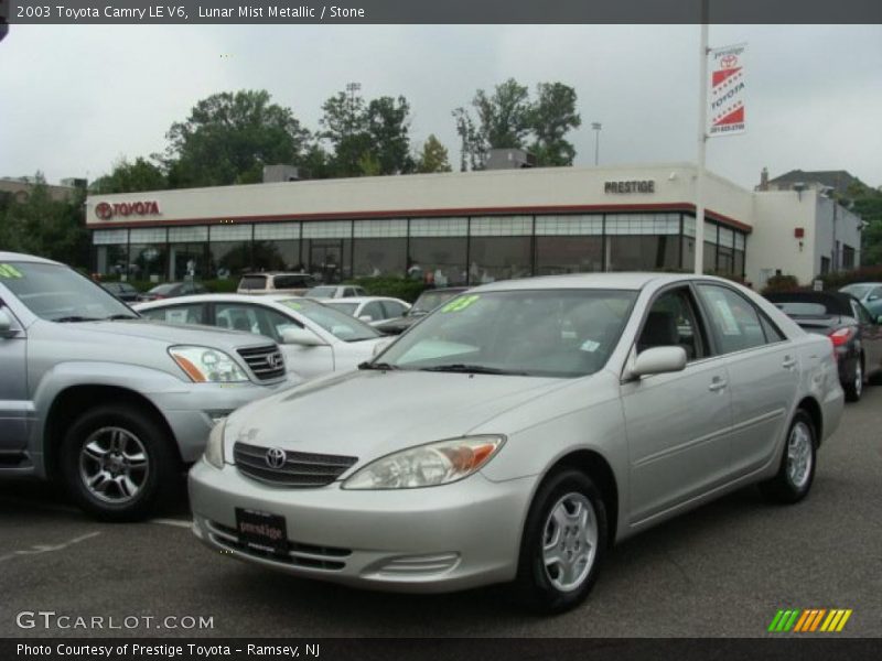 Lunar Mist Metallic / Stone 2003 Toyota Camry LE V6