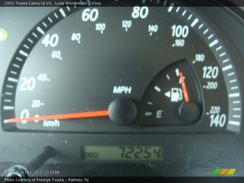 Lunar Mist Metallic / Stone 2003 Toyota Camry LE V6