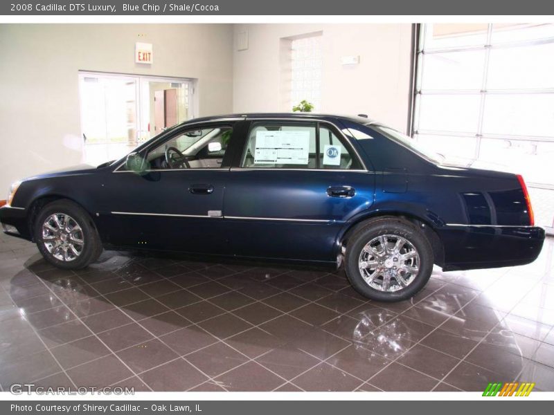 Blue Chip / Shale/Cocoa 2008 Cadillac DTS Luxury